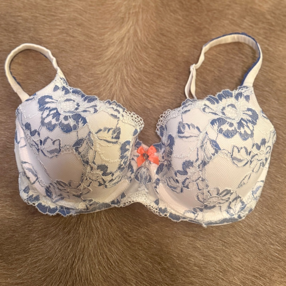 Victoria's Secret White Mesh Bra
